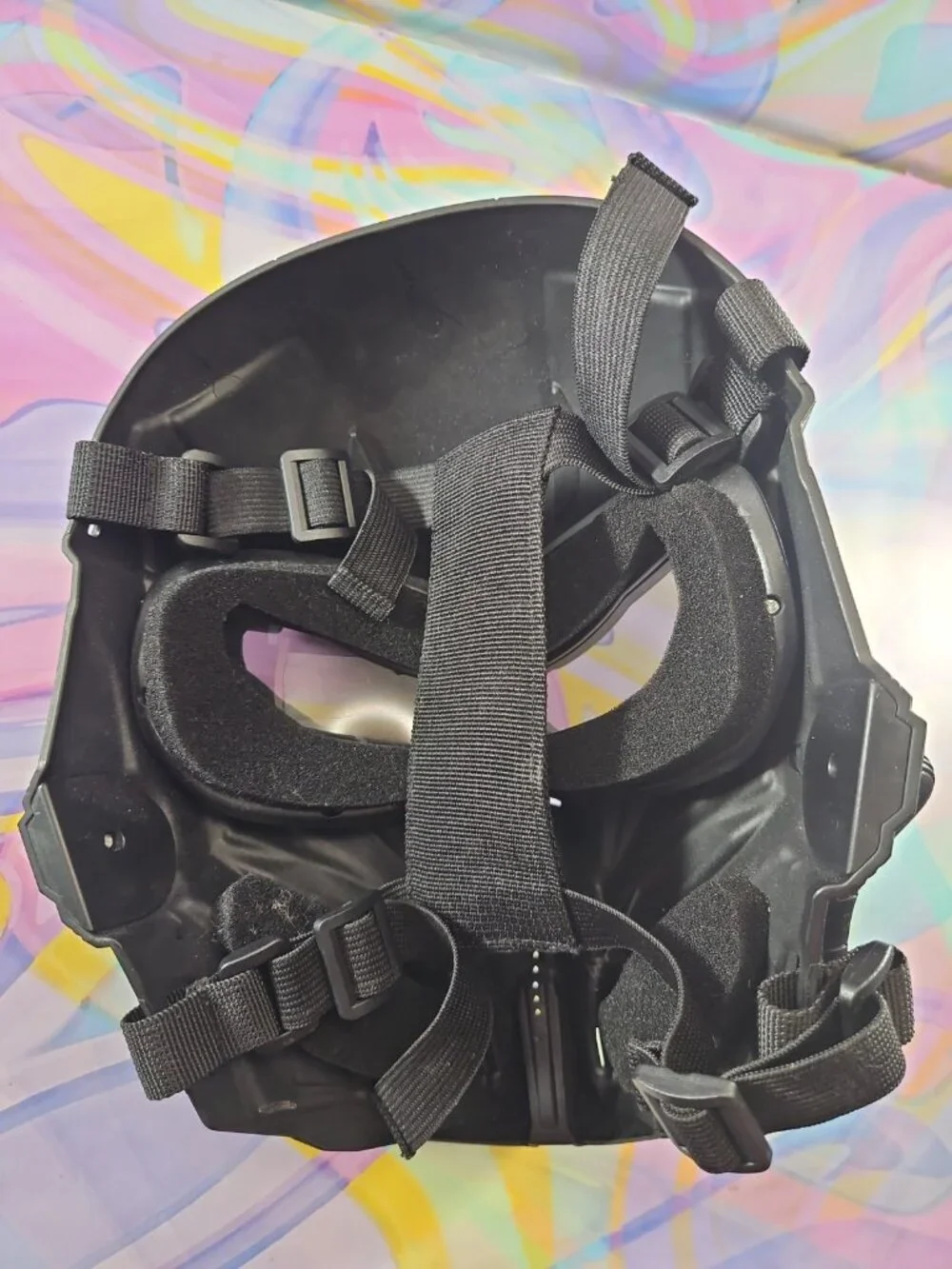 Steampunk/Alien Face Cover Mask, Black, Halloween Costume/Cosplay